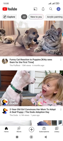 Press the upload icon.