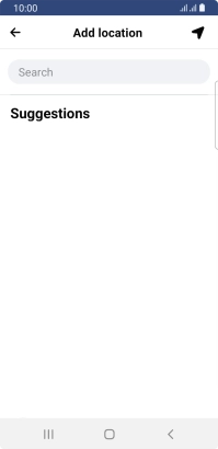 Press the search field and key in the required search word.