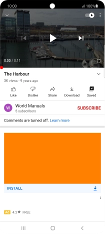 Press the Home key to return to the home screen.