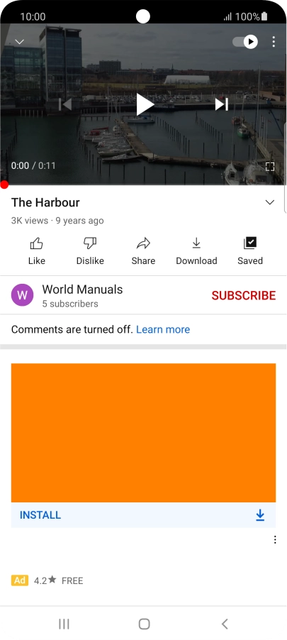 Press the Home key to return to the home screen.