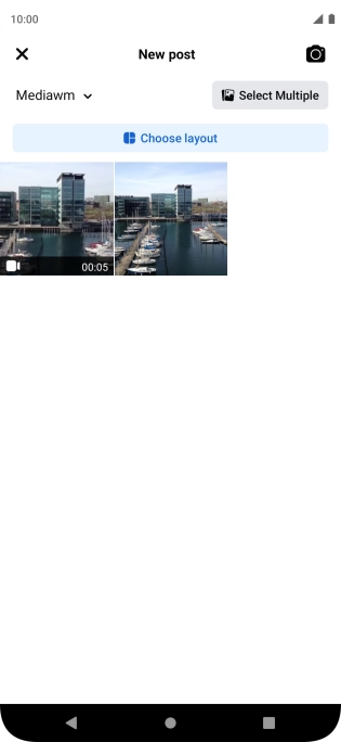 Press the required picture or video clip.