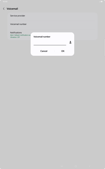 Key in +447836121121 and press OK.
