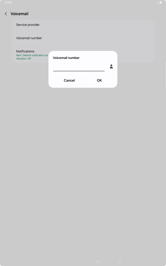 Key in +447836121121 and press OK.
