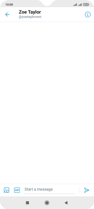 Press the text input field.