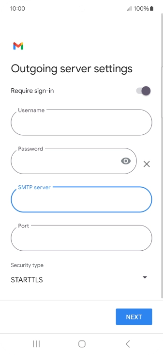 Press the field below 