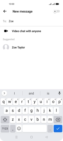 Press the required contact.