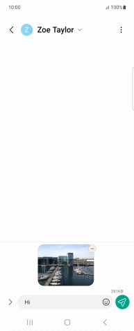 Press the send icon.