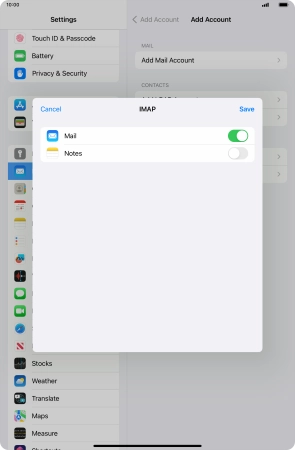 Press Save. Your email account has now been set up. To select more settings for incoming and outgoing server, proceed with the following steps.