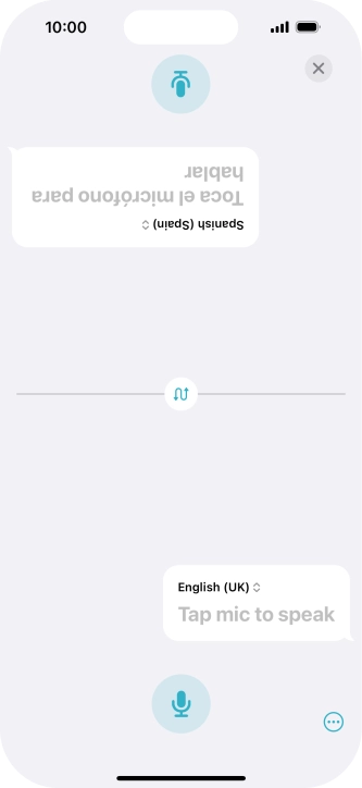 Press the end icon to end two-way view.