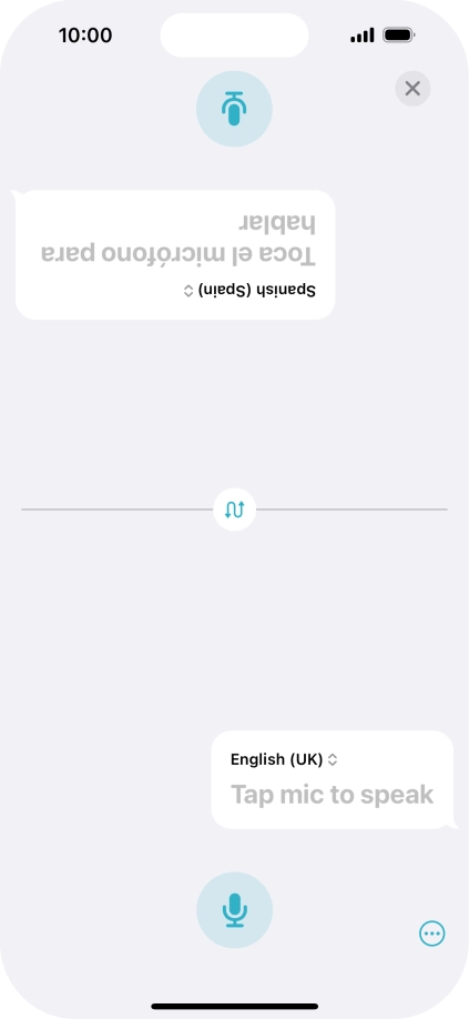 Press the end icon to end two-way view.