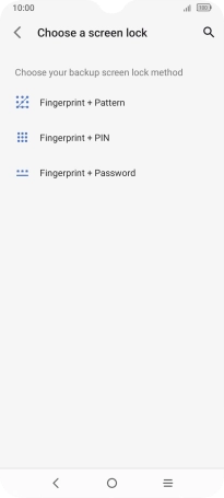 Press the required phone lock code and follow the instructions on the screen to create an additional phone lock code.