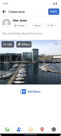 Press the text input field.