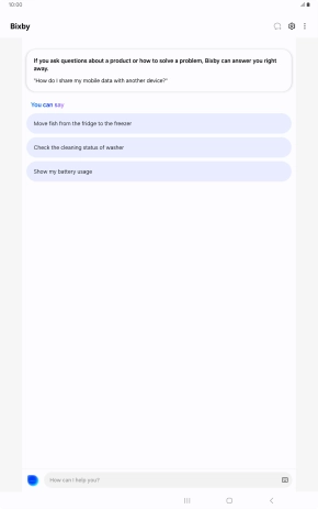 More examples of voice control commands are now displayed. More examples of voice control commands are now displayed.
