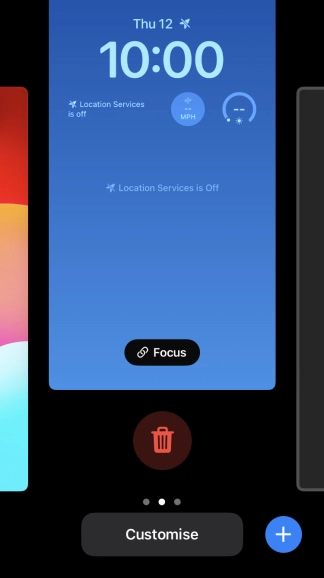 Press the delete icon.
