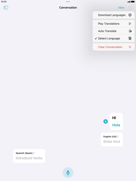 Press Clear Conversation. Press Clear Conversation.