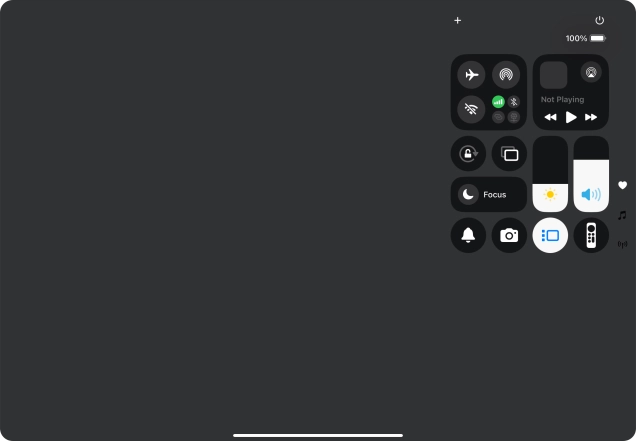 Press anywhere on the screen.