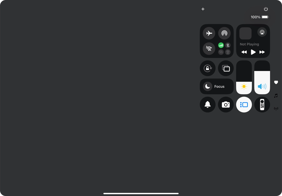 Press anywhere on the screen.