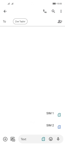 Press the required SIM. Press the required SIM.