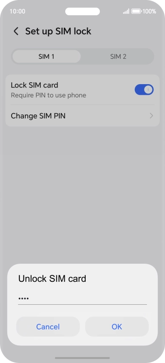 Key in your PIN and press OK.
