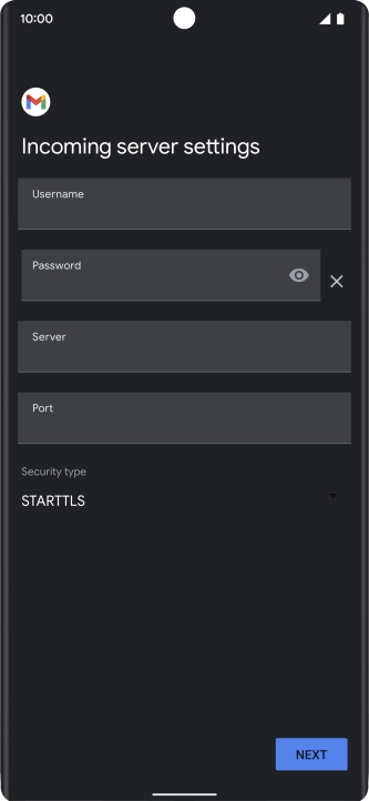 Press the field below 
