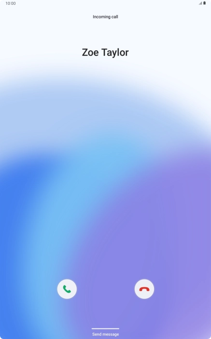 Press the reply icon.