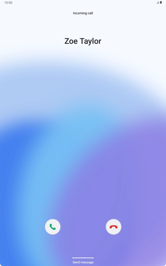 Press the reply icon.