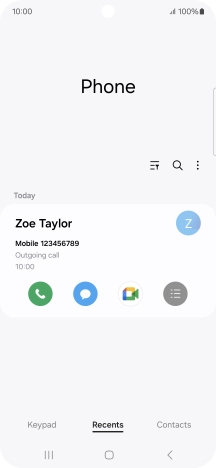 Press the menu icon.