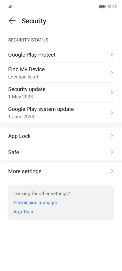 Press More settings.