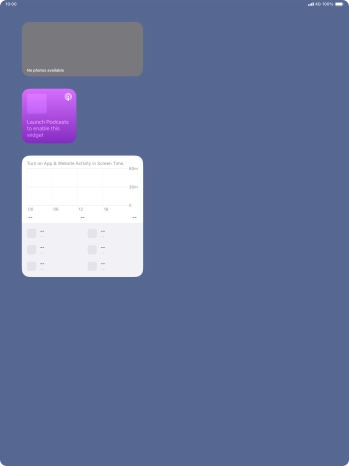 Press and hold the required Widget Stack. Press and hold the required Widget Stack.