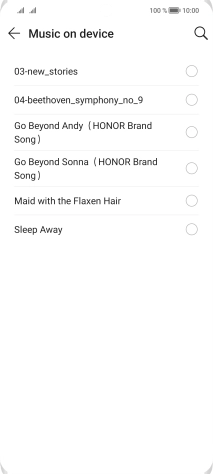 Press the required ring tones to hear them.