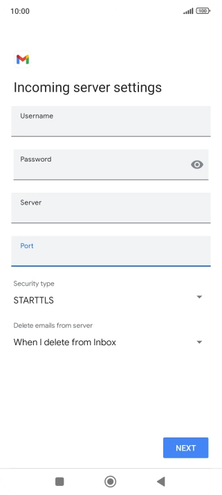 Press the drop down list below 