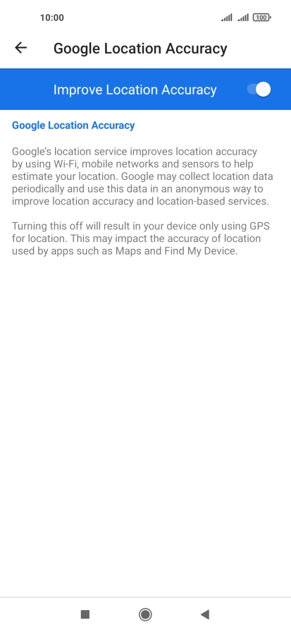 If you press the indicator next to 