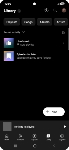 Press the drop down list.