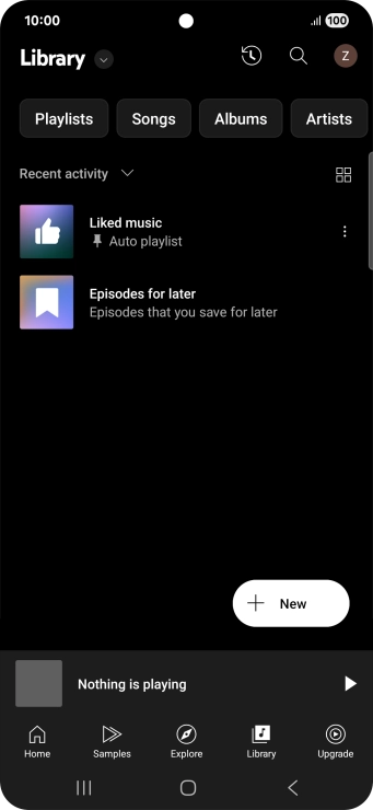 Press the drop down list.