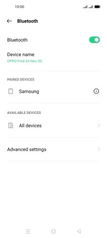 Press the Home key to return to the home screen.