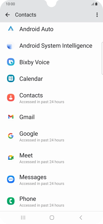 Press the required app.
