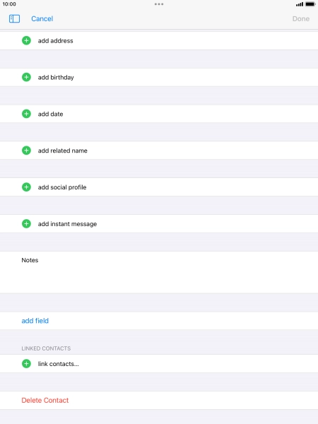 Press link contacts....