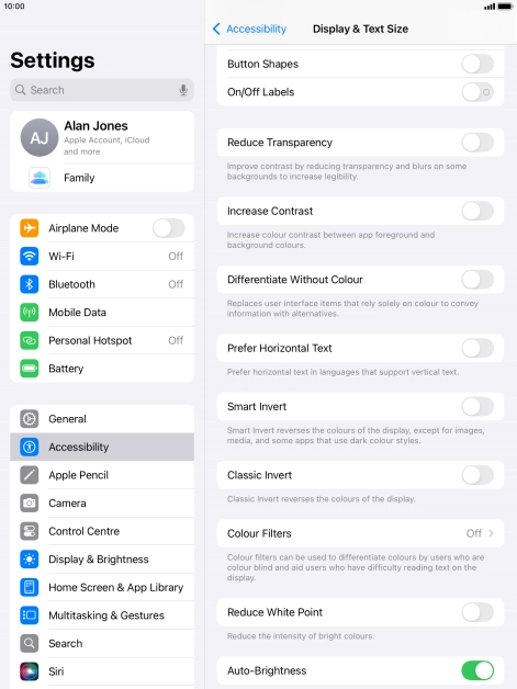 Press the indicator next to Press the indicator next to