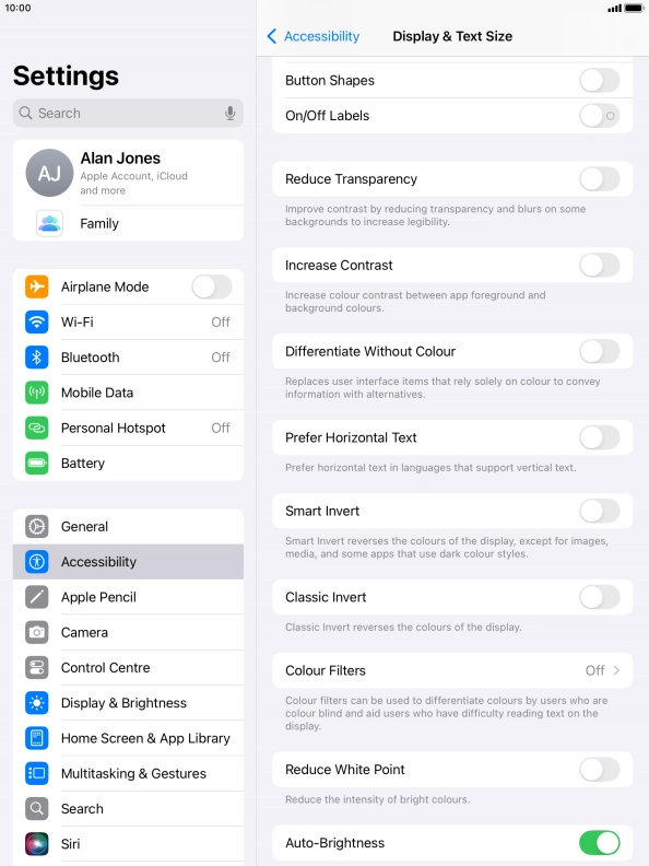 Press the indicator next to Press the indicator next to