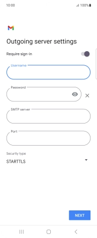 Press the field below 