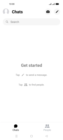 Press the new message icon.