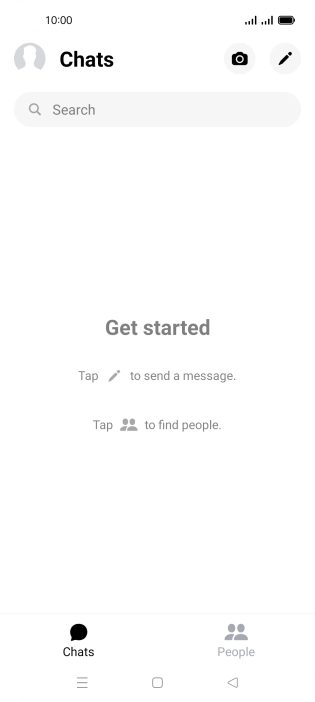 Press the new message icon.