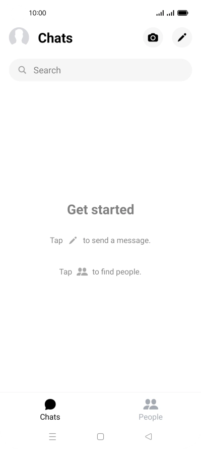 Press the new message icon.