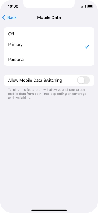 Press the required price plan. Press the required price plan.