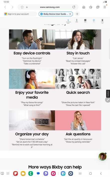 Press the Home key to return to the home screen.
