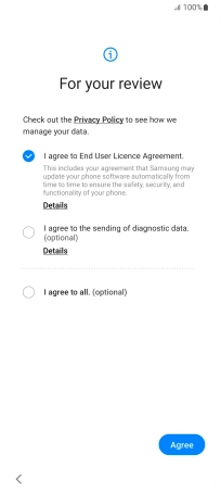 Press Agree. Press Agree.