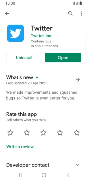 Press the Home key to return to the home screen.