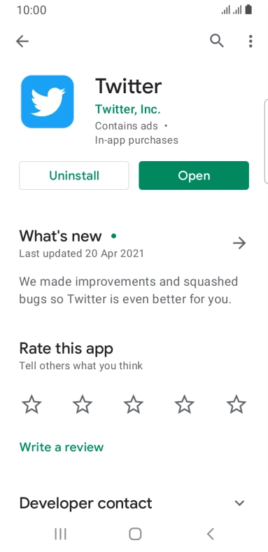 Press the Home key to return to the home screen.