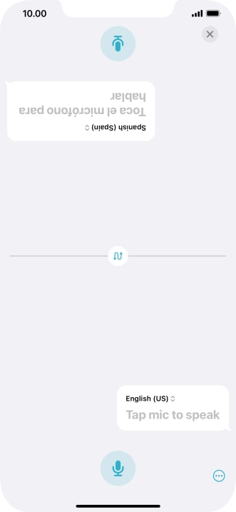 Press the end icon to end two-way view.
