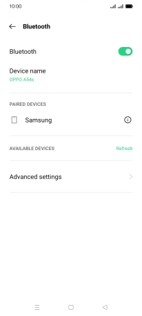 Press the Home key to return to the home screen.